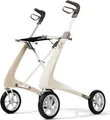 Produktbild: Acre Carbon Ultralight Rollator – ultraleicht, stilvoll in Perlweiß, komfortabel und klappbar