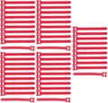 Produktbild: 50 x Klettkabelbinder 150 x 22 mm Rot Klett Kabelbinder Kabel-Klettband - Wiederverschliessbar/Wiederverwendbar (50, 150 x 22 mm Rot)