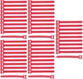 Produktbild: 50x Klett-Kabelbinder wiederverwendbar 150 x 22 mm rot Kabelklett Klettband ECO