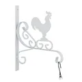 Produktbild: Blumenampel Halterung Ampelhaken Hahn Laternenhalter Pflanzenwandhalterung weiß