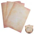 Produktbild: 60 Blatt Pergamentpapier Urkundenpapier A4 bedruckbar Kalligraphie Papier Vintage Briefpapier beidseitig 100g - Geeignet für InkJet Laser-Drucker und Kopierer, auch von Hand beschreibba