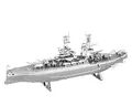Produktbild: Fascinations MMS097 - Metal Earth 502469 - USS Arizona, lasergeschnittener 3D-Konstruktionsbausatz, 2 Metallplatinen, ab 14 Jahren
