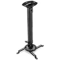Produktbild: deleyCON Universal Beamerhalterung Deckenhalterung +-15° Neigbar - 360° Drehbar - bis 13,5Kg - Höhenverstellbar 545mm-900mm - mit Kabelführung - Schwarz
