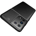 Produktbild: AVANA Hülle für Samsung Galaxy S21 Ultra 5G Schutzhülle Flexibles Slim Case Schwarz Schutz Silikon TPU Schale Kratzfest Handyhülle Bumper Cover Carbon Optik