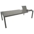 Produktbild: DEGAMO Ausziehtisch Gartentisch BAGO XL 195/255X120cm Alu silbergrau wetterfest