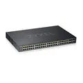 Produktbild: Zyxel Nebula Gigabit Ethernet Smart-Managed PoE+ Switch mit 48 Ports | einem Budget von 375 Watt | Vier Gigabit-Combo-Ports sowie Zwei SFP-Ports und Hybrid Cloud-Modus [GS1920-48HPv2]