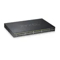 Produktbild: Zyxel Nebula Gigabit Ethernet Smart-Managed PoE+ Switch mit 48 Ports   einem Bud