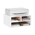 Produktbild: WOLTU Druckerständer, Druckertisch mit 3 Fächern, Druckerschrank 47x22,5x40 cm, Druckerregal, Druckerhalter, Schreibtischcontainer, weiß, ASK15ws