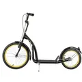 Produktbild: Nils Extreme Offroad Roller mit Großen Luftreifen - Scooter mit pneumatischen Rädern - Höhenverstellung des Lenkers - WH200 - Schwarzund Golden - Gelb