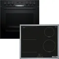 Produktbild: Bosch HND616LS63 - Einbauherd & Induktionskochfeld mit 5 Jahre Garantie, HEG517BB4 & NVS645CB6E, Mit Rahmen aufliegend, 60 cm