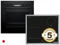 Produktbild: Bosch HND616LS63 Set Einbauherd HEG517BB4 + Induktionskochfeld NVS645CB6E