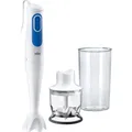 Produktbild: Braun Hand Blender MQ 3020 Pesto Hand Blender, 700 W, Number of speeds 2, Chopper, White/Blue (MQ3020)