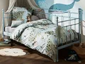 Produktbild: Bettwaesche-mit-Stil Mako Satin Kinder Bettwäsche Tiere & Weltkarte 100x135 + 40x60