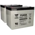 Produktbild: 2x Yuasa Blei-Akku REC80-12I Pb 12V / 80Ah Zyklenfest, M6 Innengewinde