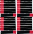Produktbild: 40 Kabelbinder Klettband Klett 40 cm x 40mm rot Klettbänder Kabelklett Metallöse