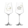 Produktbild: Leonardo Presente Wein-Gläser, 2er Set Enjoy, spülmaschinenfeste Wein-Kelche mit gezogenem Stiel, Rotwein-Glas Geschenk-Set, 560 ml, 029175