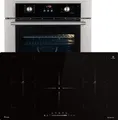 Produktbild: Autarkes Herdset: 60cm Einbaubackofen BO8810SS + 90cm Induktionskochfeld IH89005FZ | Grill | Heißluft | Teleskopauszüge | Automatik-Timer | 2-fach Wärmeschutzverglasung | SET8810IH890FZ