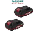 Produktbild: PARKSIDE 2 × 2Ah Akku X20V  Li-Ion mit Cell Balancing für PARKSIDE X 20 V Team
