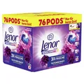 Produktbild: Procter & Gamble Service GmbH Lenor All in 1 PODS Colorwaschmittel Amethyst Blütentraum, Waschpods mit Ultra Reinigungskraft für hygienische Tiefenreinheit, 1 Packung = 2 x 38 Pods à 20,1 g 8700216292283
