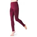 Produktbild: PANASIAM Leggings Unikat Batik Leggings Blume des Lebens handgefertigte lange Leggings aus natürlicher Viskose modern elastisch ideal für Yoga Sport Fitness rot M