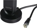 Produktbild: Hama DAB/DAB+ UKW Zimmerantenne aktiv 221085, schwarz, 30dB Verstärkung