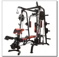 Produktbild: HMS Multipresse Kraftstation Fitnessgerät Homegym, (Spar-Set, Ganzkörpertraining), Multifunktionale Bank mit mehrstufig verstellbarem Sitz