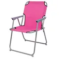 Produktbild: Mojawo Praktisch und Gut. Campingstuhl Faltstuhl Stoff Pink Camping-Klappstuhl Anglerstuhl Regiestuhl Angelstuhl Metall