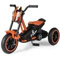Produktbild: COSTWAY Dreirad, Kinderfahrrad, Kinderlaufrad mit Lenker, Rutschfahrzeug orange