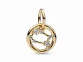 Produktbild: Pandora 762711C01 - Sternzeichen Zwillinge Charm-Anhänger - Gelbgold Vergoldung - Zirkonia