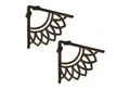 Produktbild: relaxdays Wandregalhalter Regalträger 2er Set Mandala-Design, Bronze