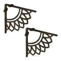 Produktbild: Regalträger Regalhalterung Regalhalter Winkel Regal Winkelträger antik 2er Set