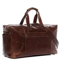 Produktbild: SID & VAIN große XL Reisetasche echt Leder - Sporttasche groß Bristol XL - Weekender Handgepäck mit Schultergurt - Ledertasche Herren und Damen braun handgefertigt