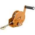 Produktbild: Wiltec Handseilwinde bis 540kg Übersetzung 4,2:1 170x210x210mm, Winde mit 10m Drahtseil, Seilwinde handbetrieben, Handseilzug effizient, Forstseilwinde