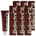 Produktbild: RefectoCil 4 Chestnut Kastanie 6 x 15 ml Augenbrauenfarbe & Wimpernfarbe Set
