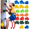 Produktbild: KRUZZEL Klettergriff Bouldern Klettersteine Klettergriffe (Spar-Set, einfache Montage), UV-beständige Klettersteine, die weder verblassen noch spröde werden