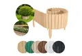 Produktbild: Floranica Palisade Beeteinfassung Beetumrandung Rasenkante Flexibler Rollborder Palisade, LxH: 200x30 cm, Natur, Dekozaun Holzzaun Umzäunung Garten Beeten Blumenbeeten Kräutergarten