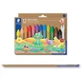 Produktbild: Staedtler® 224 C12 Wachsmalkreide Noris® junior 224 - Kartonetui 12 Farben, sechskant