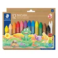 Produktbild: STAEDTLER Wachsmalkreide Noris junior 224, perfekt für kleine Kinderhände, extra bruchsicher, Etui mit 12 Farben, 224 C12
