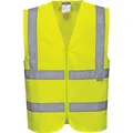 Produktbild: Portwest Warnweste m. Reißverschluss, leuchtgelb, EN ISO 20471 Kl. 2, 100% PL, Gr. 2XL (XXL) (C375YERXXL)