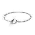Produktbild: PANDORA Moments Schlangen-Gliederarmband mit T-Verschluss aus Sterling Silber/Größe: 16cm