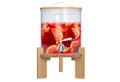 Produktbild: Dimono Getränkespender DIMONO Getränkespender Glas mit Bambusständer & Zapfhahn 5L/8L, mit Bambusständer und Zapfhahn