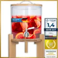 Produktbild: Getränkespender Wasserspender Saftspender Zapfhahn Ständer Glas XXL Party 5L 8L