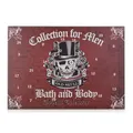 Produktbild: Accentra - Pflege Adventskalender 2025 für Männer mit 24 Pflegeprodukten im Totenkopf Design, Herren Weihnachtskalender zur Körperpflege mit Duschgel Bartwachs, Seife, Multi-Tool, Badebombe, Kamm uvm.