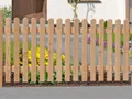 Produktbild: Delta Vorgartenzaun Genua aus LĂ¤rche 180x80cm mit gerundeten KĂ¶pfen 5900236503076