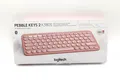 Produktbild: Logitech Pebble Keys 2 K380s Bluetooth Tastatur - Rosa, Deutsch