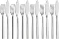 Produktbild: WMF Fischbesteck Nuova (12-tlg), 6 Personen, Cromargan® Edelstahl Rostfrei 18/10, 12-tlg., Cromargan Edelstahl rostfrei 18/10, Geschenkverpackung