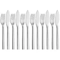 Produktbild: WMF Nuova Fischbesteck Set 12 teilig, Fischset für 6 Personen, Fischgabel, Fischmesser, Cromargan Edelstahl poliert, spülmaschinengeeignet
