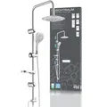 Produktbild: Duschtraum Überkopfbrause-set, Chrom/weiß
