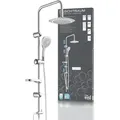 Produktbild: Duschtraum Überkopfbrause-set, Chrom/weiß