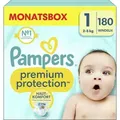 Produktbild: Pampers Premium Protection Größe 1 2-5 kg 180 Windeln Komfort und Schutz für empfindliche Haut
